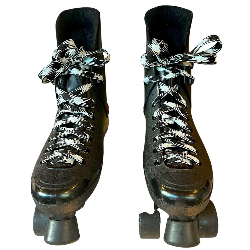Black Roller Skates with Purple Accents Size 8 - Picture 10 of 15